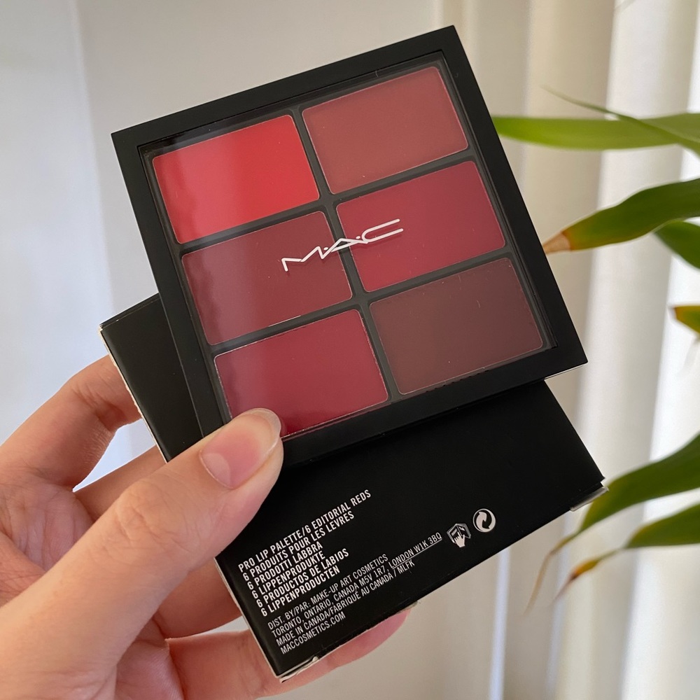 NIB — MAC PRO LIP PALETTE / 6 EDITORIAL REDS